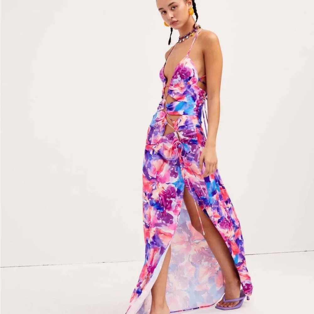 For Love & Lemons Natasha Maxi Dress XS
